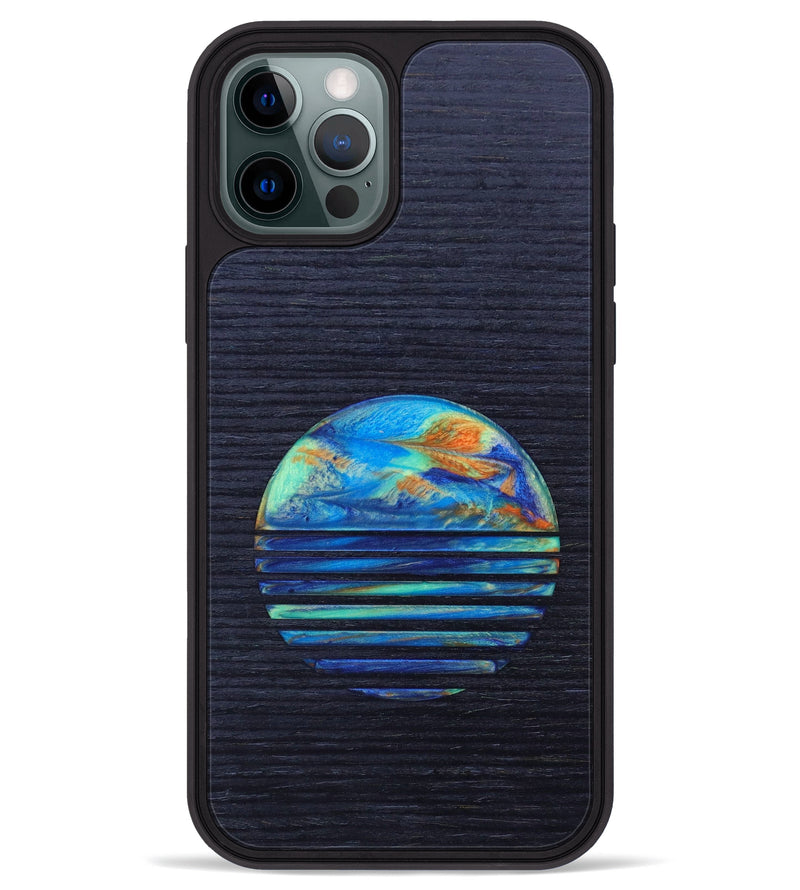 iPhone 12 Pro Max Wood+Resin Phone Case - Gabriel (Retro, 634817)