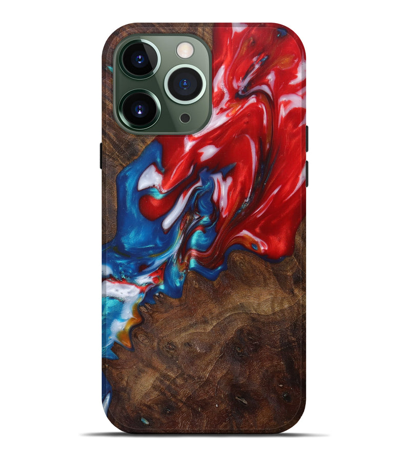 iPhone 13 Pro Max Wood+Resin Live Edge Phone Case - Daphne (Artist Pick, 614592)
