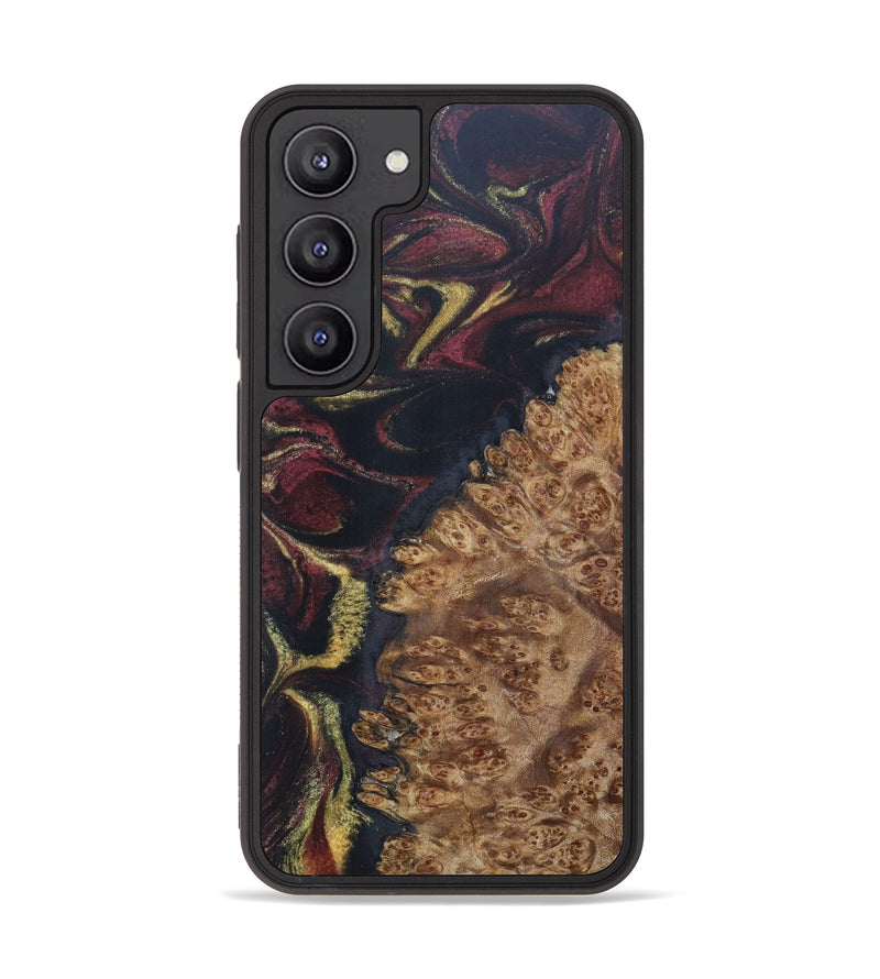 Galaxy S23 Wood+Resin Phone Case - Dori (Red, 621196)
