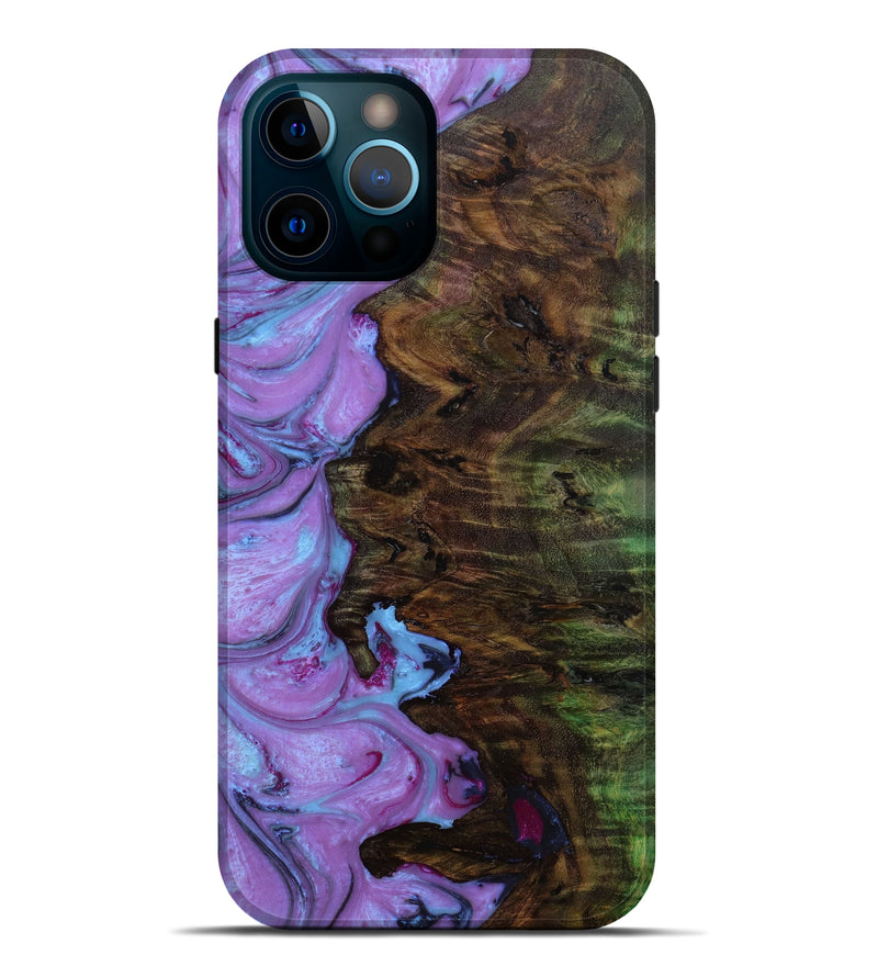 iPhone 12 Pro Max Wood+Resin Live Edge Phone Case - Jo (Artist Pick, 645550)
