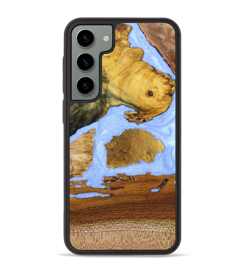 Galaxy S23 Plus Wood+Resin Phone Case - Robbin (Mosaic, 632141)