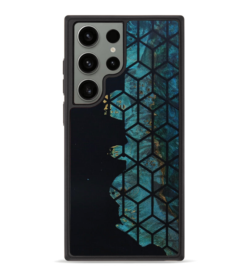 Galaxy S23 Ultra Wood+Resin Phone Case - Ada (Pattern, 646651)