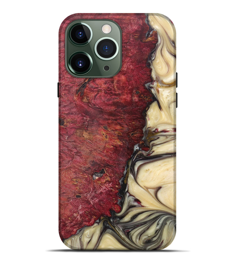 iPhone 13 Pro Max Wood+Resin Live Edge Phone Case - Aryana (Metallic, 616858)