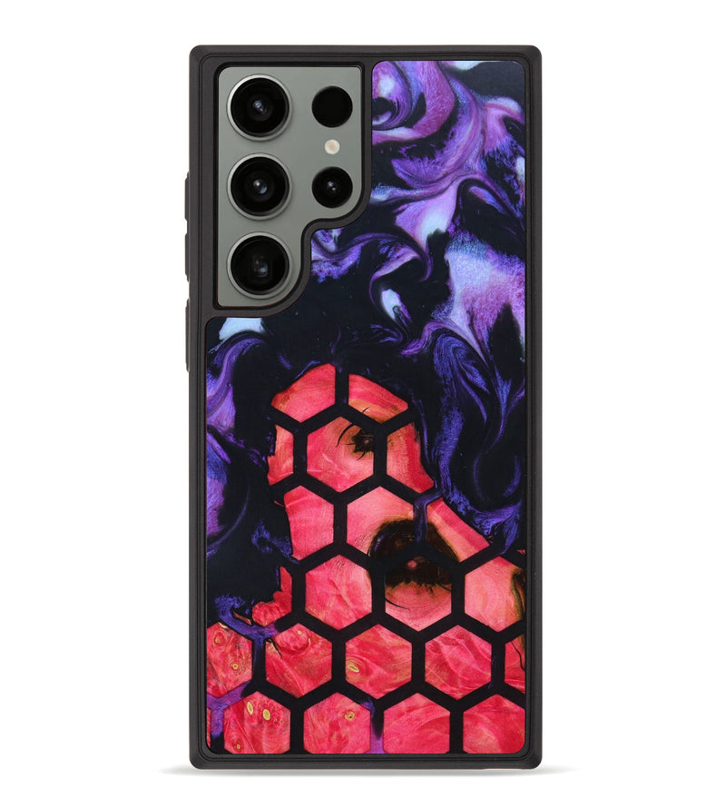 Galaxy S23 Ultra Wood+Resin Phone Case - Brissa (Pattern, 630015)