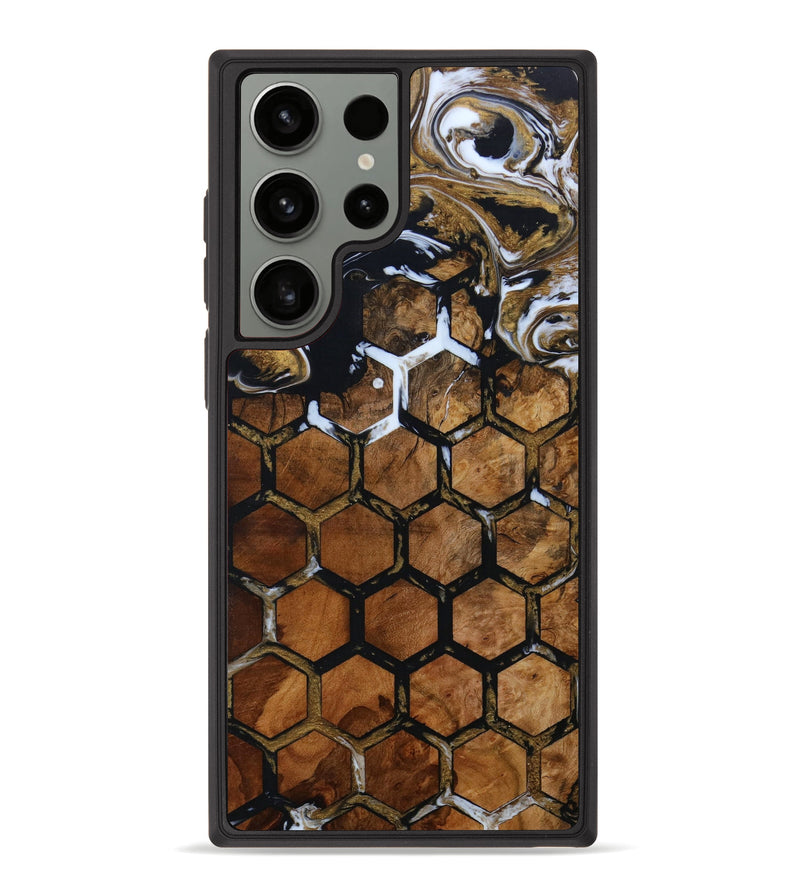 Galaxy S23 Ultra Wood+Resin Phone Case - Arabella (Pattern, 642365)