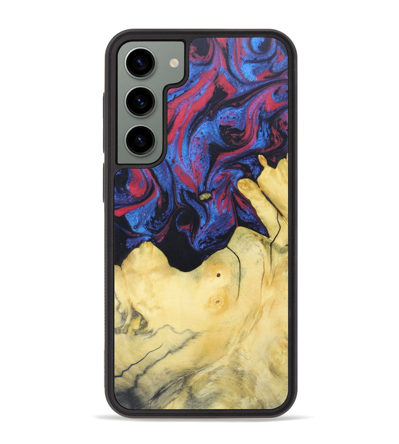 Galaxy S23 Plus Wood+Resin Phone Case - Yareli (Blue, 625313)