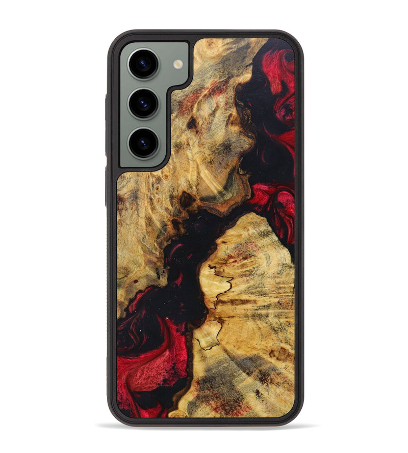 Galaxy S23 Plus Wood+Resin Phone Case - Danna (Red, 627332)