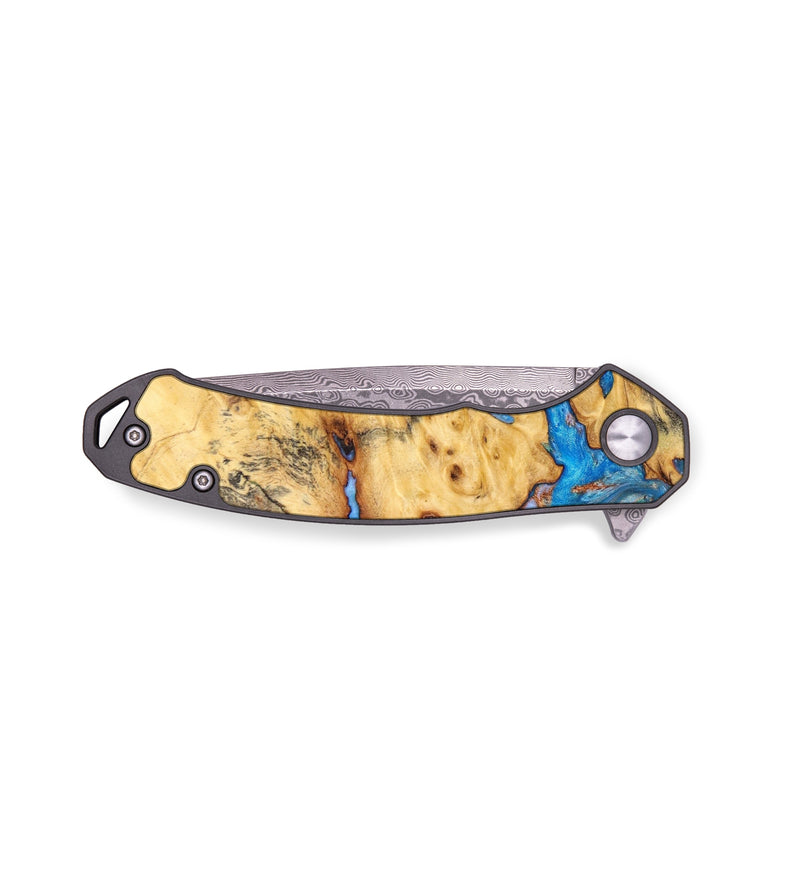 EDC Wood+Resin Pocket Knife - Christoph (Buckeye Burl, 636532)