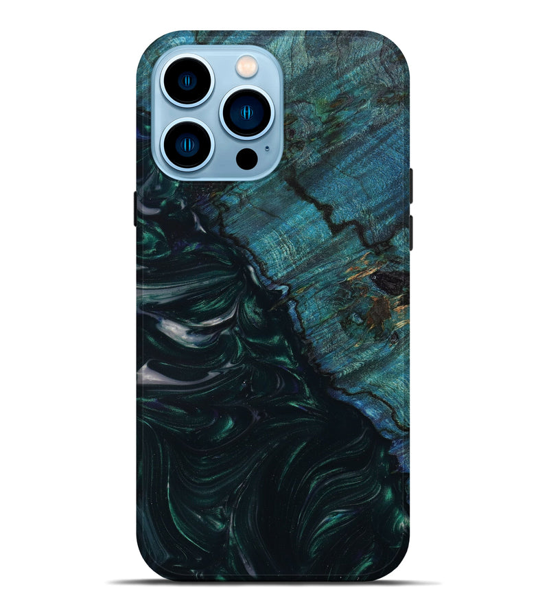iPhone 14 Pro Max Wood+Resin Live Edge Phone Case - Wilfred (Artist Pick, 646842)