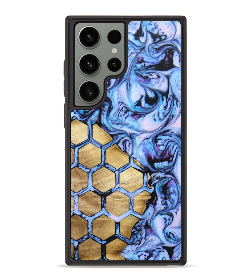 Galaxy S23 Ultra Wood+Resin Phone Case - Stella (Pattern, 640741)