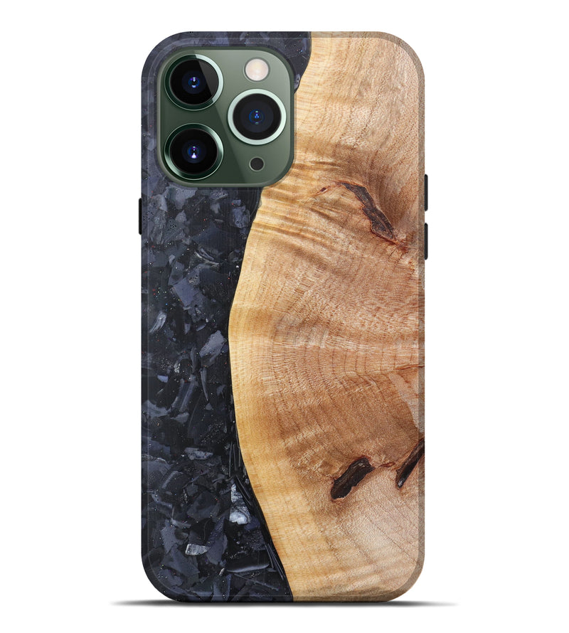 iPhone 13 Pro Max Wood+Resin Live Edge Phone Case - Tadayuki (Confetti, 604261)