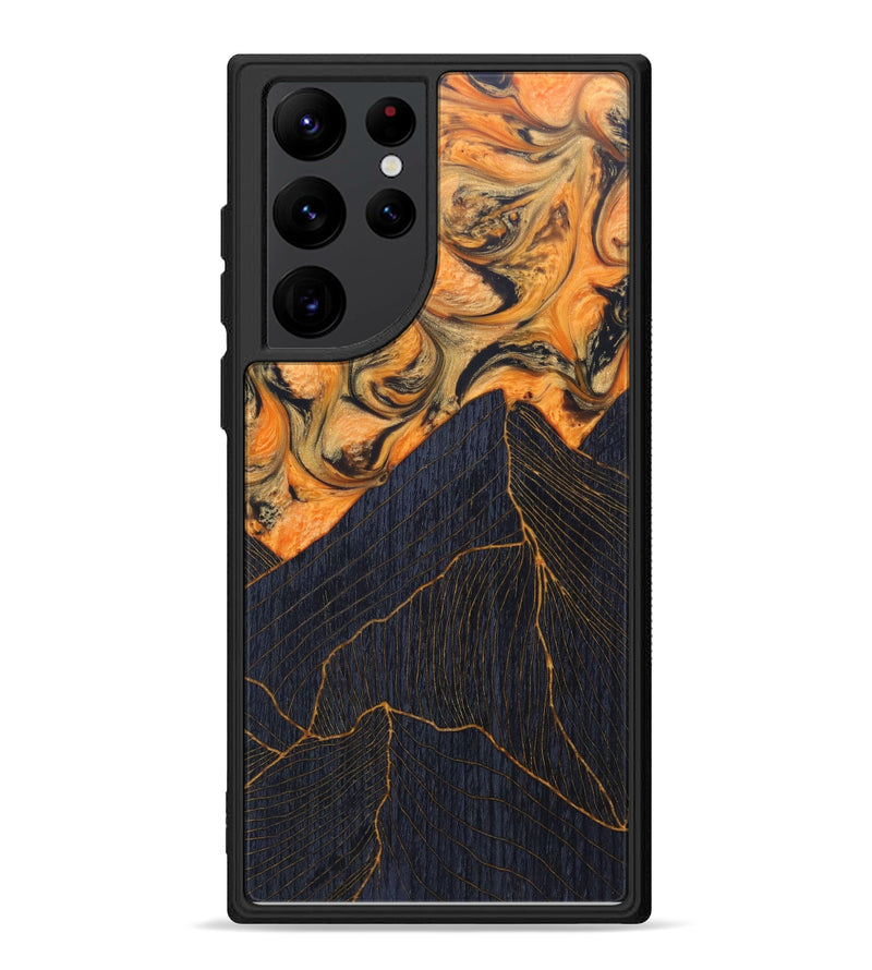 Galaxy S22 Ultra Wood+Resin Phone Case - Garrison (Lava, 624961)