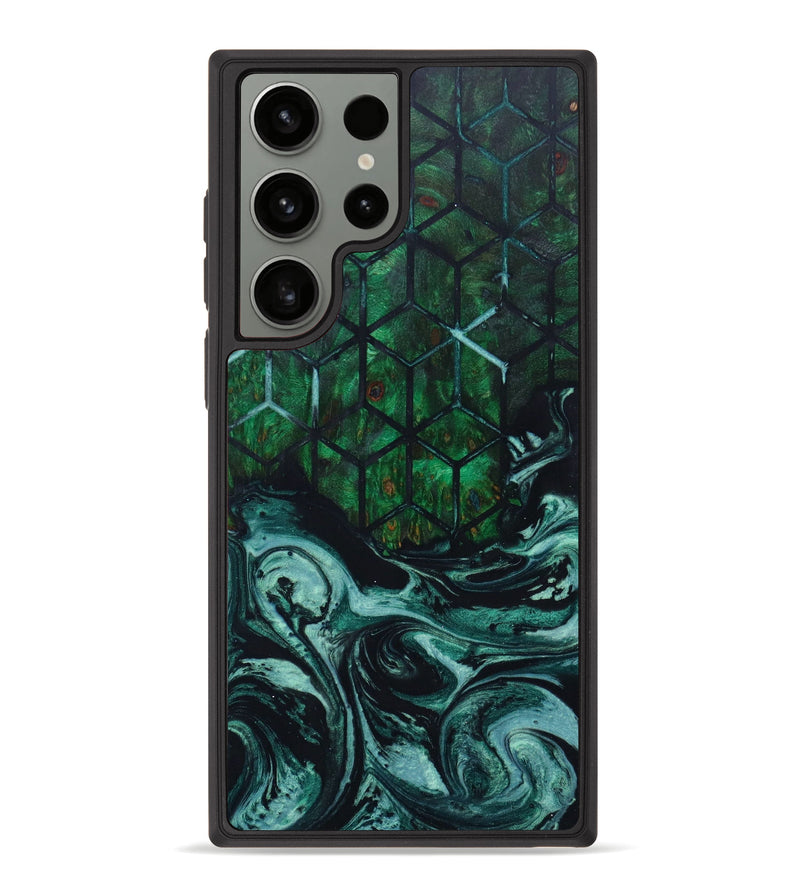 Galaxy S23 Ultra Wood+Resin Phone Case - Ian (Pattern, 641685)