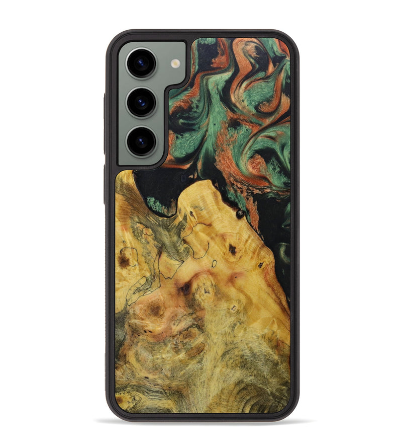 Galaxy S23 Plus Wood+Resin Phone Case - Laney (Green, 623061)