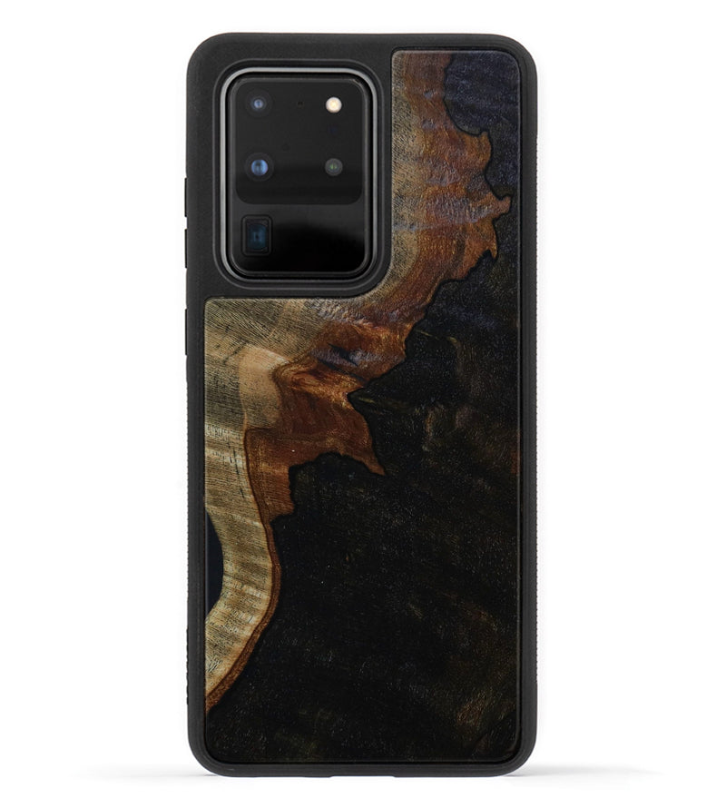 Galaxy S20 Ultra Wood+Resin Phone Case - Zara (Wood Burl, 648323)
