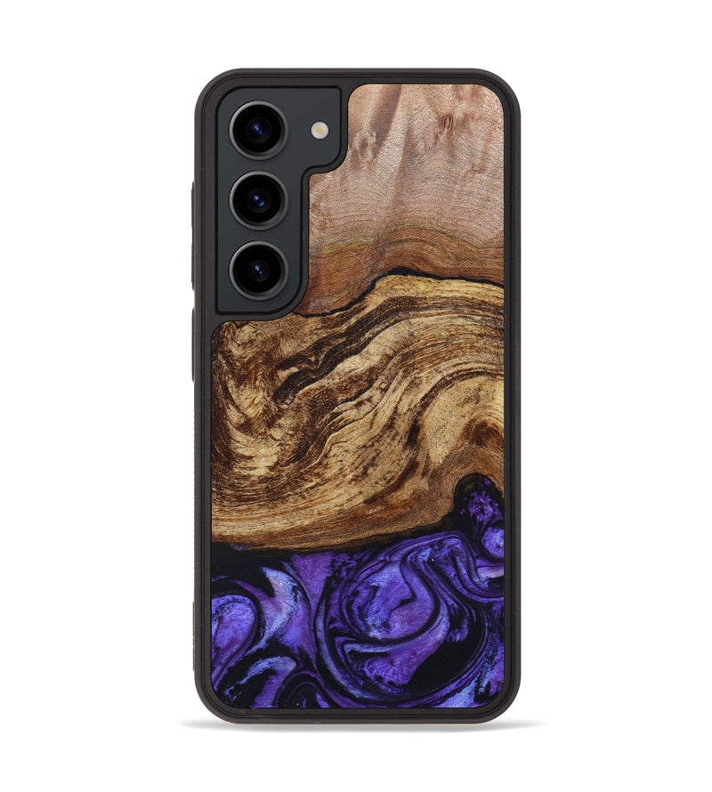 Galaxy S23 Wood+Resin Phone Case - Indie (Purple, 632604)