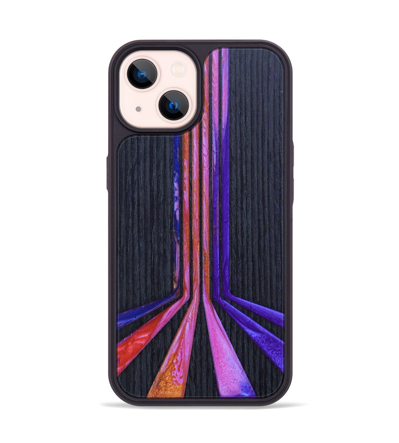 iPhone 14 Wood+Resin Phone Case - Derrick (Retro, 634749)