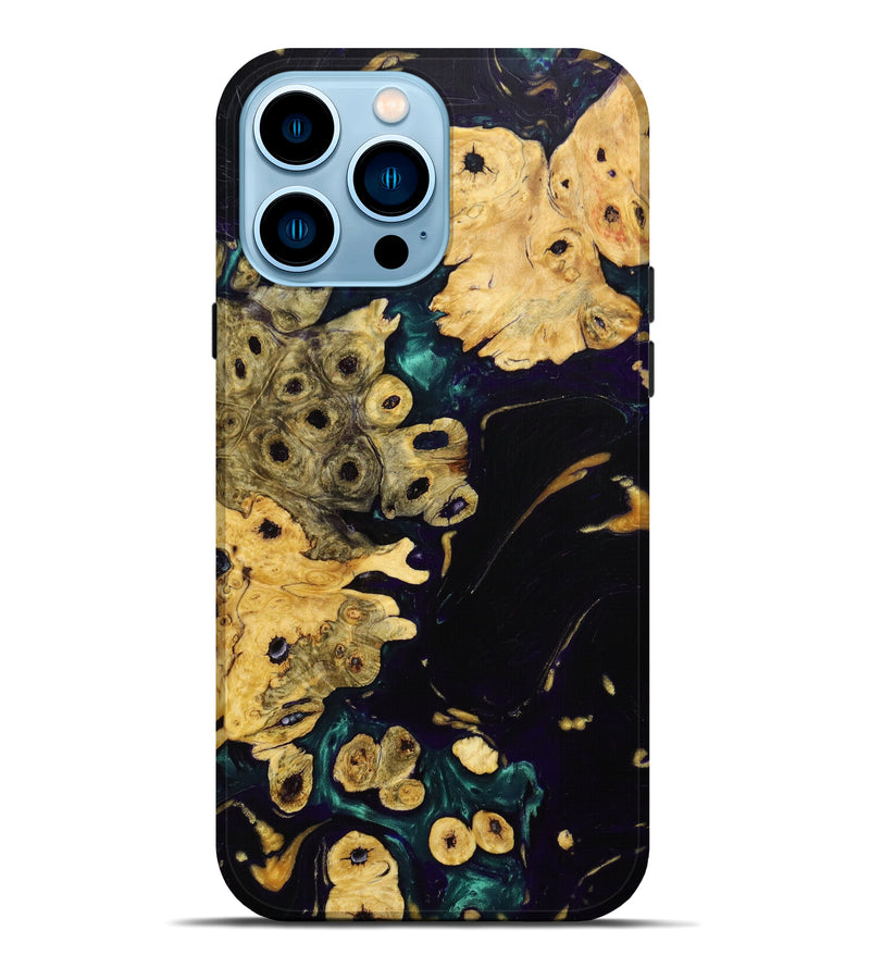 iPhone 14 Pro Max Wood+Resin Live Edge Phone Case - Netty (Artist Pick, 633833)