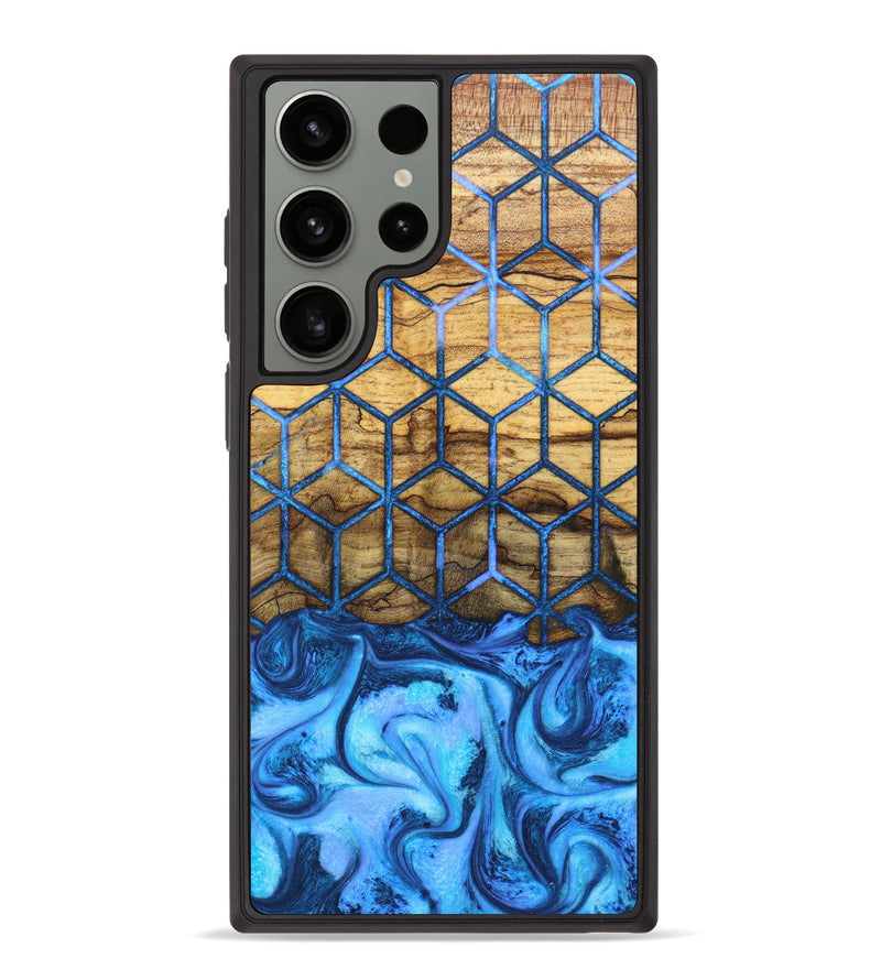 Galaxy S23 Ultra Wood+Resin Phone Case - Brianne (Pattern, 635707)