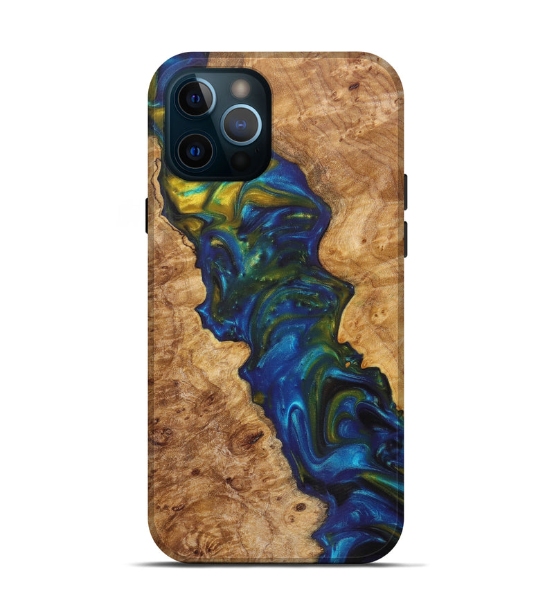 iPhone 12 Pro Wood+Resin Live Edge Phone Case - Alessandro (Artist Pick, 616967)